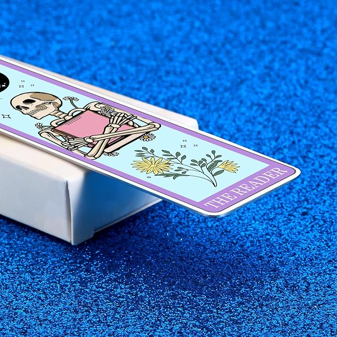 Octamber Book Lover Gifts for Women, Funny Bookmarks for Women, Womens Gifts for Christmas, Coolest Stocking Stuffers, Gothic Gifts, Horror Bookmark, Tarot Bookmark, Skeleton Bookmarks Spicy Bookmarks