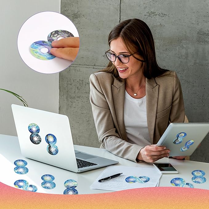 36Pcs Calm Strips for Anxiety Sensory Calm Strips Anti Stress Anxiety Relief Items Tactile Textured for Breathing Exercise Fidget Strips for Kids Teens Adults Home Classroom Supplies (Galaxy)