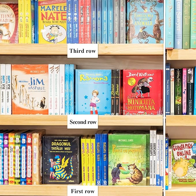 Containlol 15 Pieces Moveable Shelf Label Holders Clear Transparent Shelves Tags Index Card Pockets Library Markers Label Display Holder for Classroom Office Book(9.06 x 3.03 x 1.57 Inch)