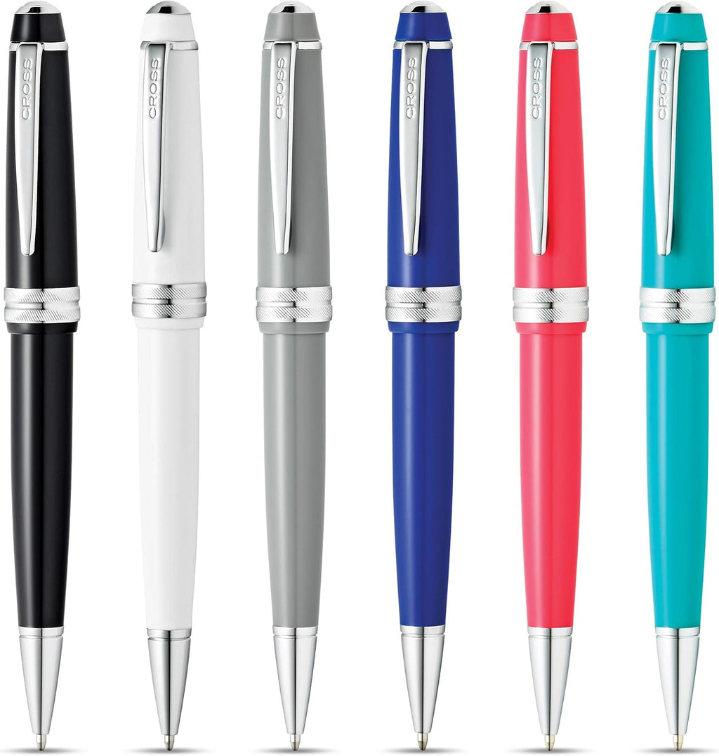 Cross Bailey Light Refillable Ballpoint Pen Presented in a Everyday Gift Box - Medium Point, Black Ink, Polished Coral