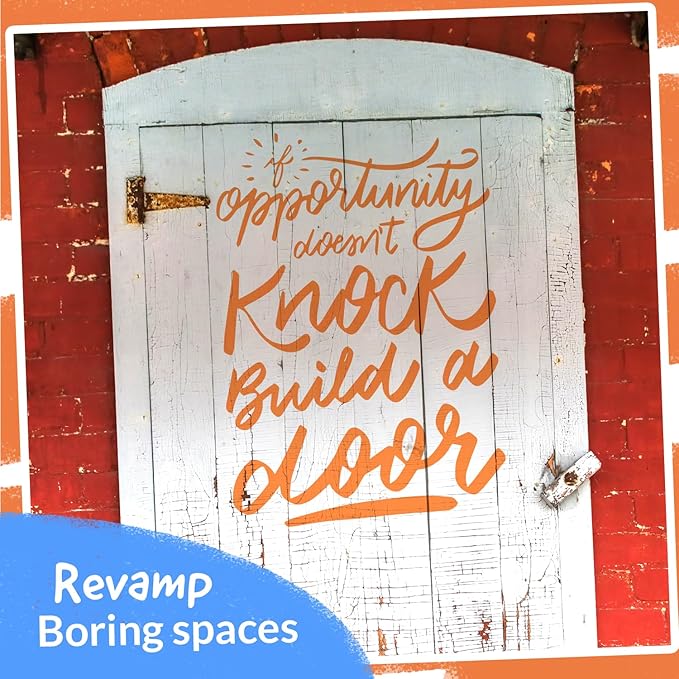 5 Orange Paint Pens - Extra Fine Tip, Thin & Jumbo (1mm, 3mm, 6mm, 10mm, 15mm) - Acrylic Orange Paint Marker for Metal, Fabric Pen, Plastic, Canvas, Wood, Rock Painting - Water-based Ink