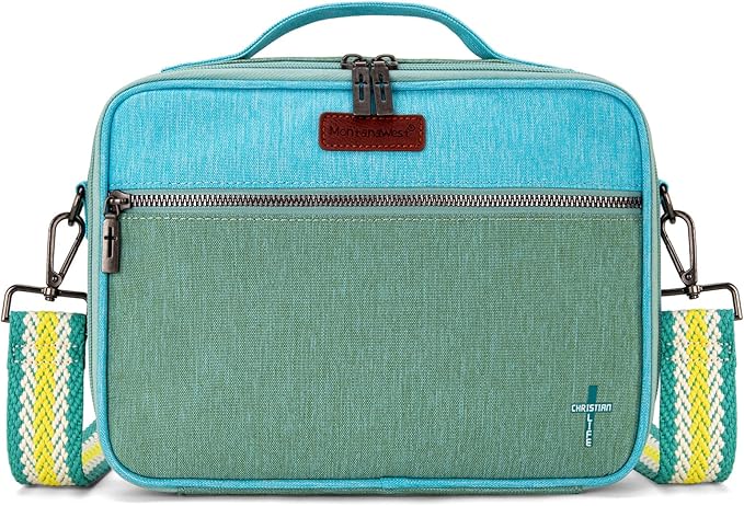 Montana West Bible Covers for Women Bible Cases with Leather Bookmark Protective Crossbody Carrying Book Case for Church Travel Gift