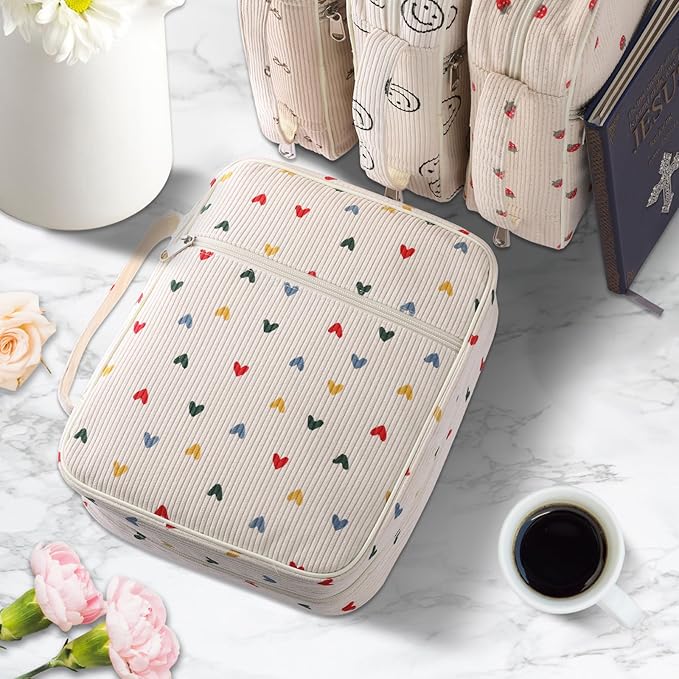 Bible Cover Case for Women,Large Bible Tote Bags for Women Organizer Corduroy Bible Carrying Case for Girls,Bible Study Supplies Accessories Christian Gifts for Women