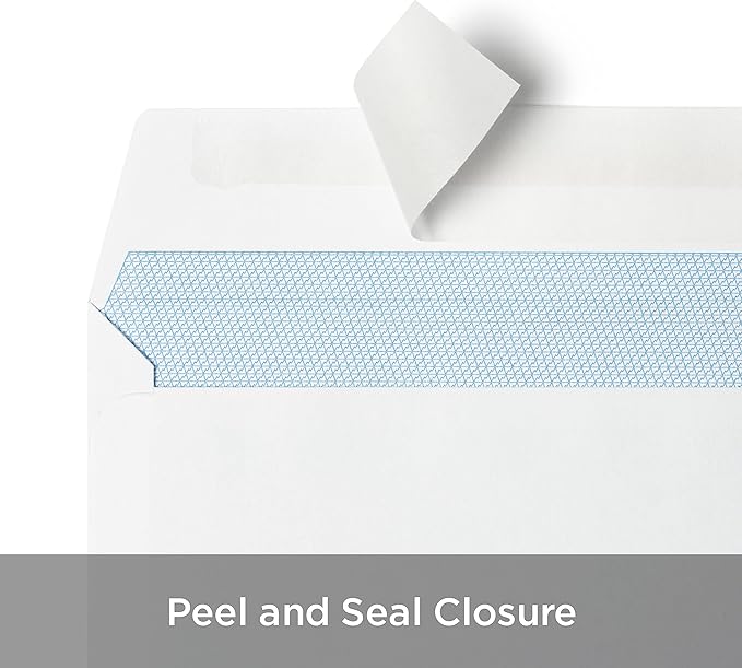 Blake Purely Everyday #10 Pack of 1000 Peel and Seal Envelopes (29215-76) White - 4 1/8" x 9 1/2"