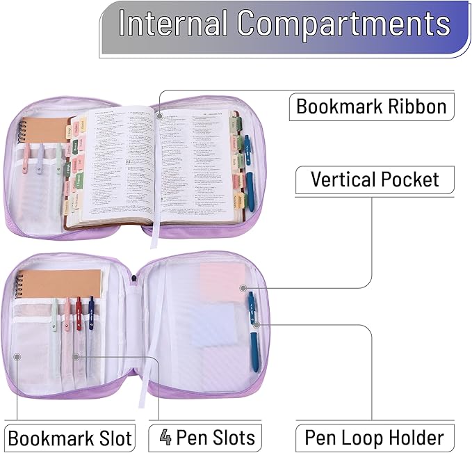 Mr. Pen- Bible Case, Petal Harmony, Bible Covers for Women, Bible Cover, Bible Bag, Bible Covers for Girls, Bible Carrying Case for Women, Bible Holder Case for Women, Christmas Gift