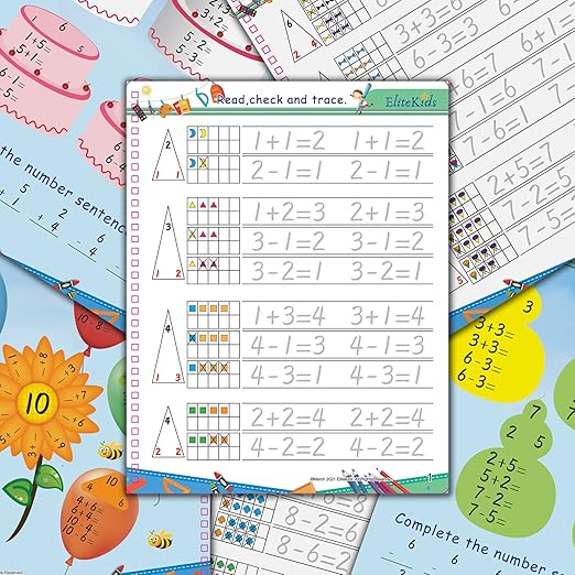 Teacher Designed Large 11x8.5in Reusable Handwriting Workbooks (Sight Word Copy Included)- Kids Learning Calligraphy, Magic Practice Copybook for Preschool, Kids Ages 3 to 8 (4 Pack)