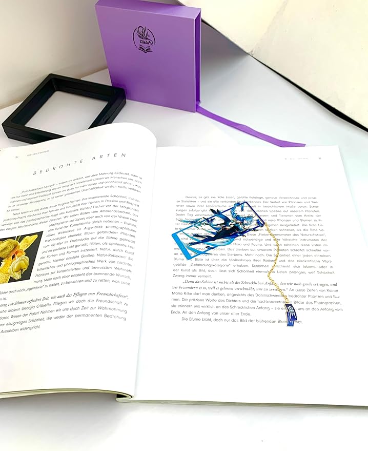 Metal Bookmarks - Genshin Impact Shenhe Bookmarks with 3D Display Box - Perfect Birthday Gifts for Book Lovers