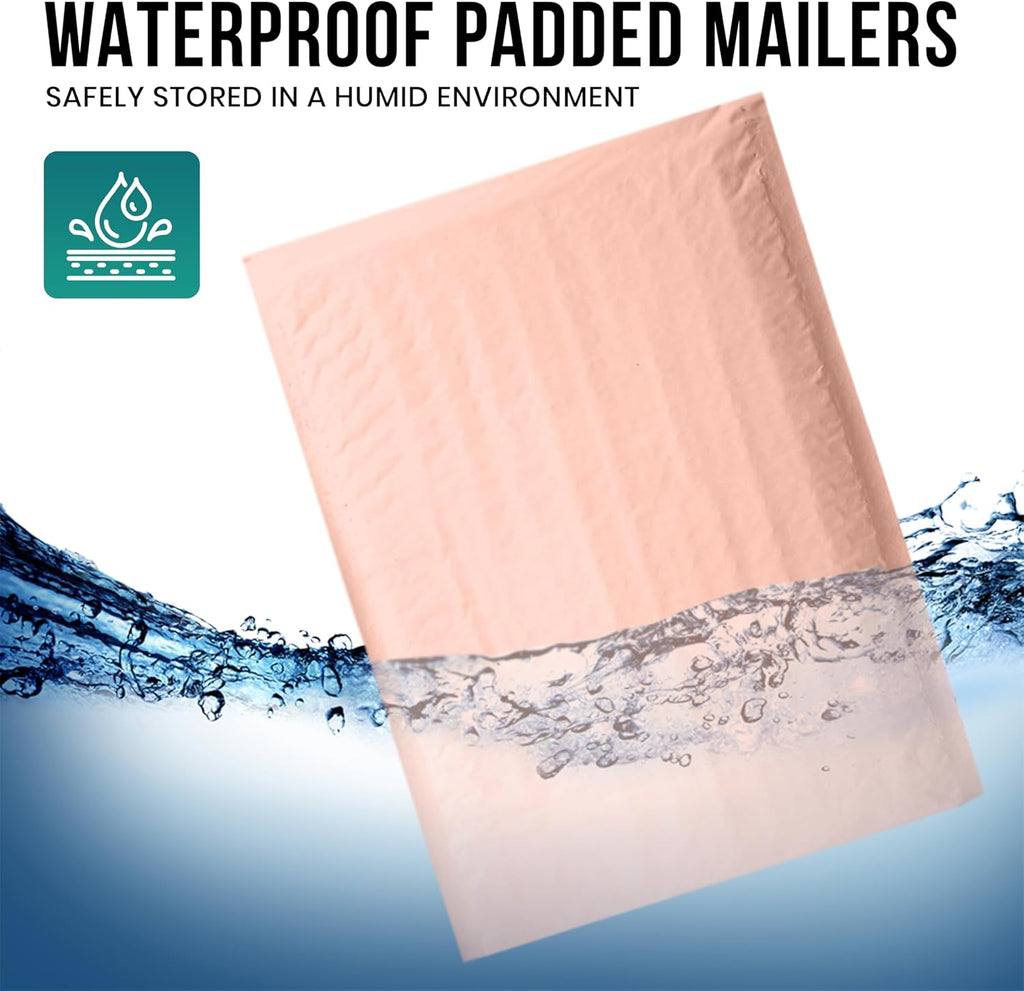 Levex - #2 8.5" x 12" [10 Pack] Light Pink Poly Bubble Mailers, Padded Envelope Mailers, Packing Envelope & Mailing Bags for Shipping