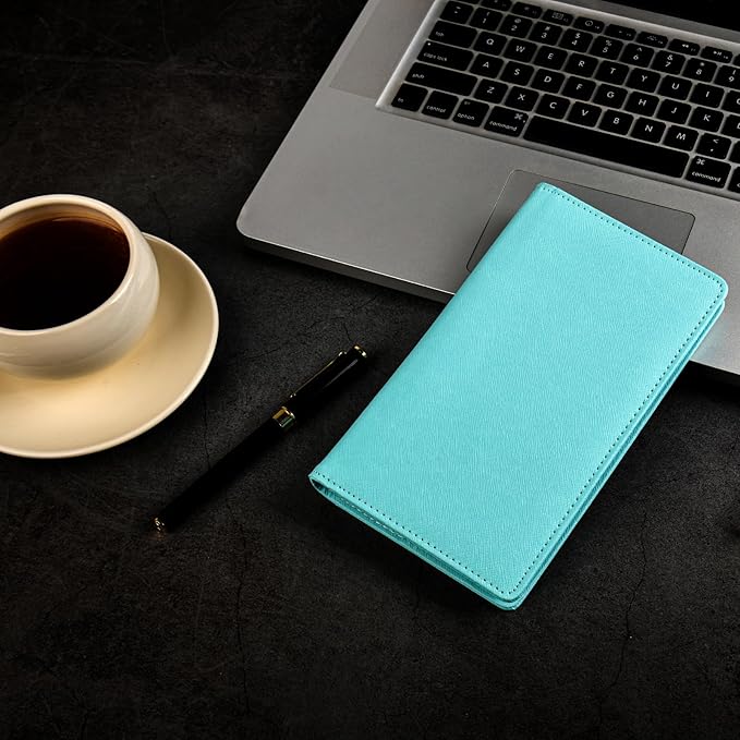 300 Card Capacity Leather Business Card Book Holder Organizer, Card Binder Professional PU Name Card Credit Cards Booklet (Multiple Colors Optional)