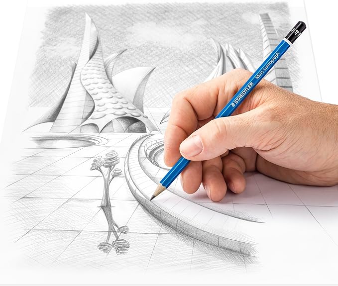 STAEDTLER Mars Lumograph 4B Graphite Art Drawing Pencil, 6 Pencils