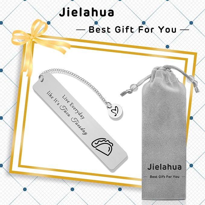 Taco Lover Gifts Bookmark for Reading Taco Lover Gift Ideas Taco Lovers Gift for Friends Bookmark Gift for Book Lovers Taco Themed Gifts Friendship Gift Librarian Graduation Gifts for Friends Sister