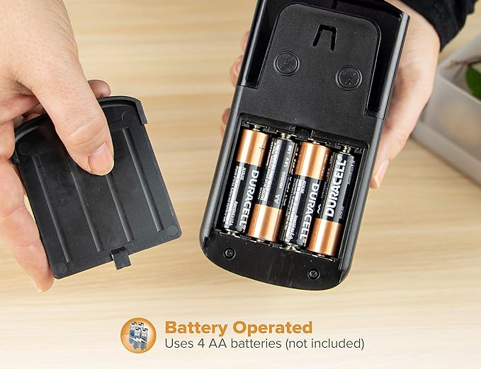 Bostitch Office Battery Pencil Sharpener, 4X Longer Cutter Life, Tip Saver Technology, Black (BPS4-BLK)