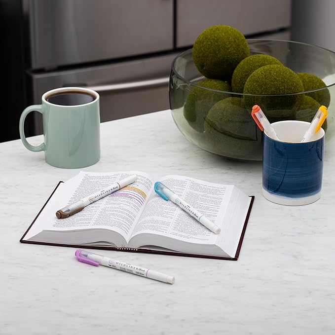 Zebra Pen Mildliner Brush Marker, Double Ended Brush and Fine Tip Pen, Assorted Warm Colors, 5 Pack