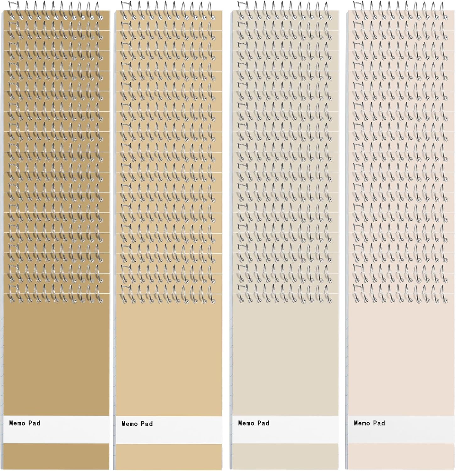 Thenshop 100 Pads Spiral Memo Bulk 3'' x 5'' Top Bound Memo Book 60 Sheets Small Mini Notebooks Lined Wire Bound Pocket Steno Book for Home, Office, School (Colorful)