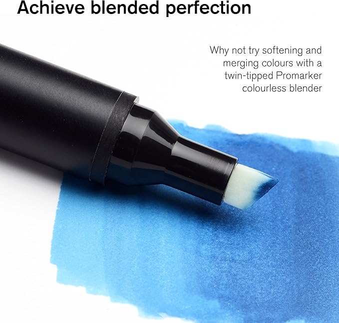 Winsor & Newton ProMarker Set, 6 Count, Blacks + Blender