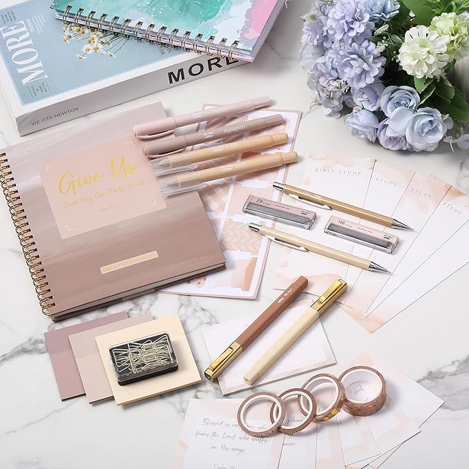 Mr. Pen- Bible Journaling Kit for Women, Golden Blush Color Theme, Bible Study Supplies Journaling Kit, Easter Gift
