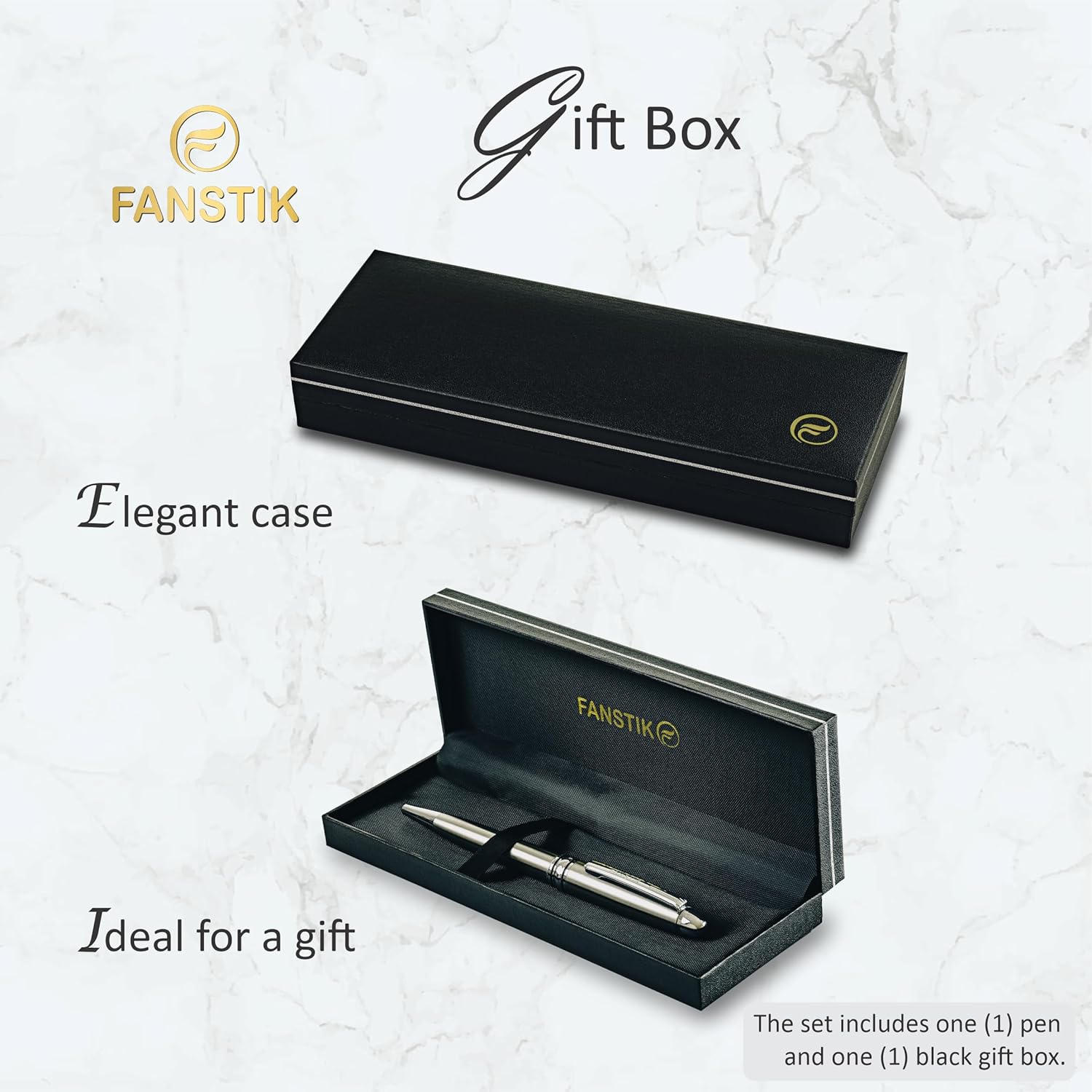 Customized BallPoint pen with name (MADE IN USA), stainless steel, Silver, luxury engraved pen personalized for men and for women. (BallPoint Silver)