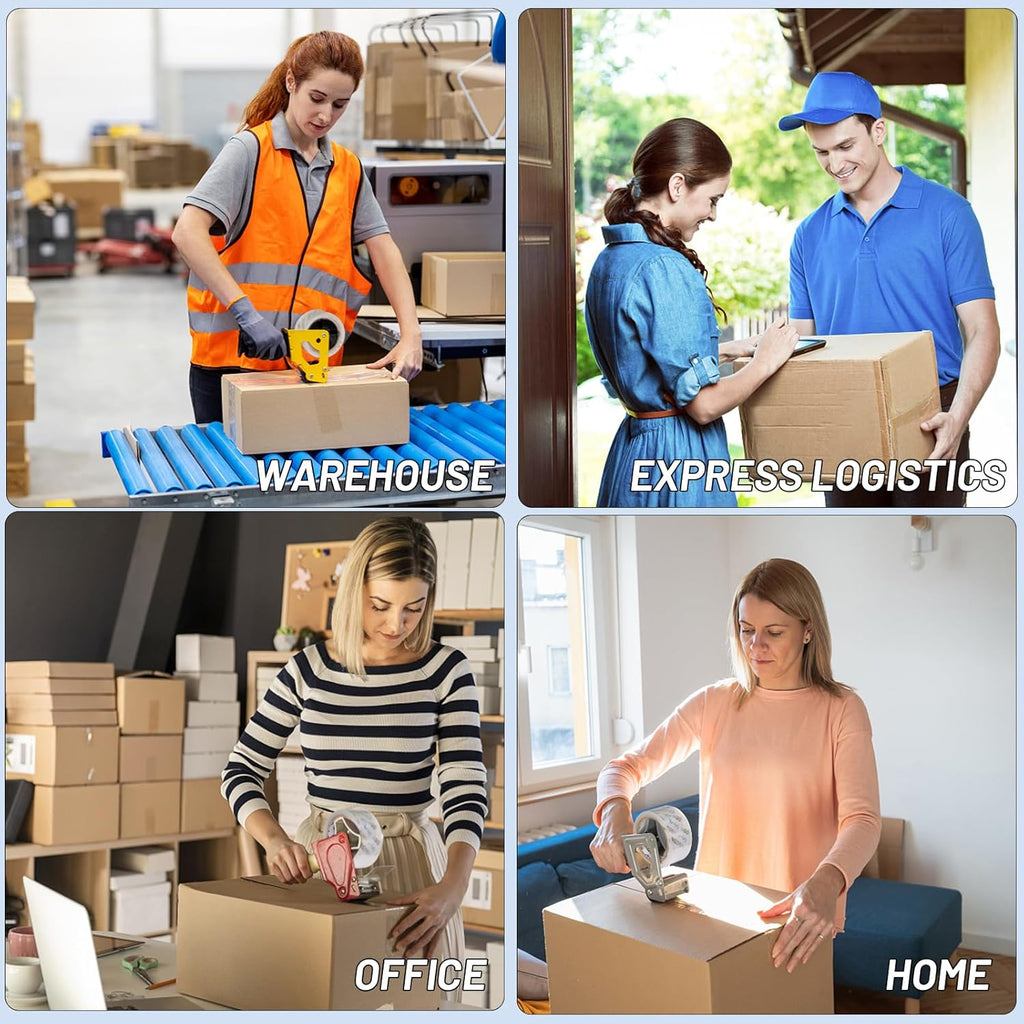 Packing Tape, 4 Rolls Shipping Tape Bulk, 1.88" X 60 Yd, 240 Yds, 2.7 Mil, 3" Core, Clear Heavy Duty for Moving Boxes, Package, Mailing