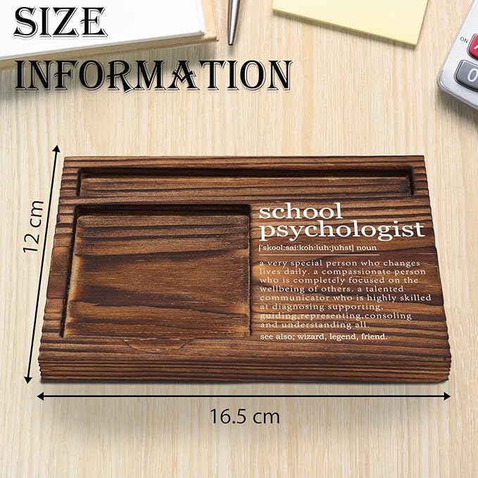 School Psychologist Gifts, School Counselor Appreciation Gifts Thank You Gifts for School Psych Behavior Therapist, Positivity Gifts Desk Self-Stick Note Pad Holders TZP03