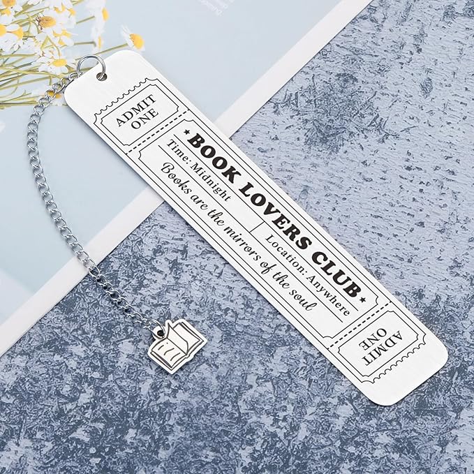 Bookmark Gifts for Book Lovers Women Graduation Gift for Best Friend Daughter Son Her Bookish Gift for Readers Reading BFF Coworkers Sister Birthday Christmas Gift for Adults Teen Girls Boys Book Club