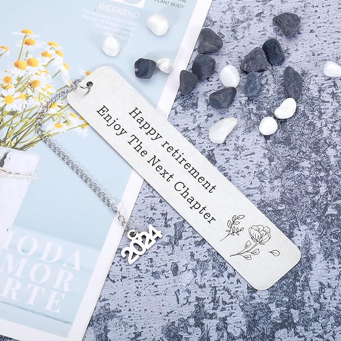 Retirement Gifts for Women Happy Retirement Bookmark Gift for Women Female Christmas Thank You Gifts for Teacher Coworker Friends Retirement Gifts for Employee Boss Leader Retirement Leaving Gift