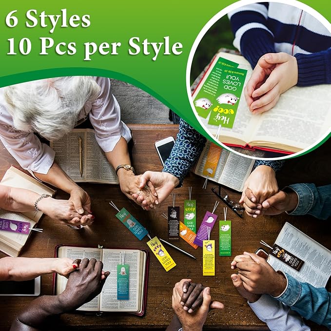 60 Pcs Halloween Bookmark Hey Boo God Loves You Bookmark Romans 8: 38-39 Ghost Christian Bookmarks VBS Exchange Gifts for Kids Adult Church School Classroom Prizes Party Favors