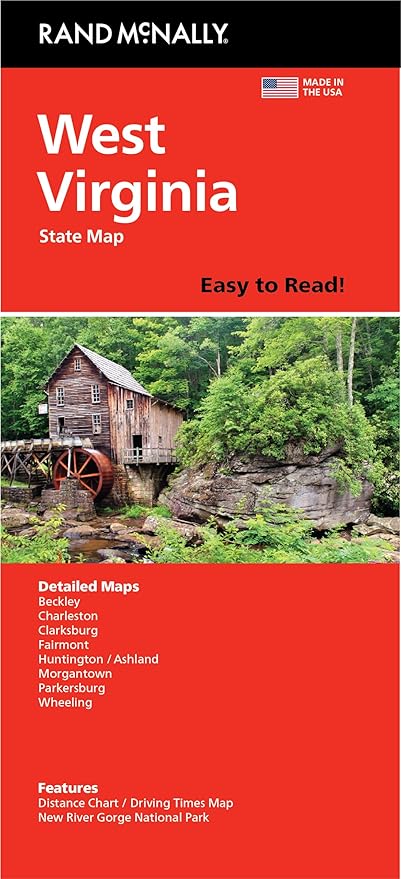 Rand McNally Easy to Read: West Virginia State Map