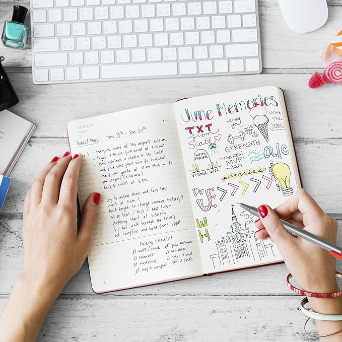 Mr. Pen- Fineliner Pens, 24 pcs, Colorful, 0.4mm Fineliners Pens, Art Pen