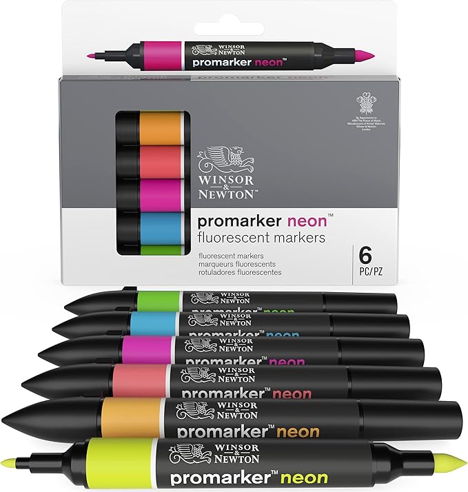 Winsor & Newton Promarker Neon, Set of 6