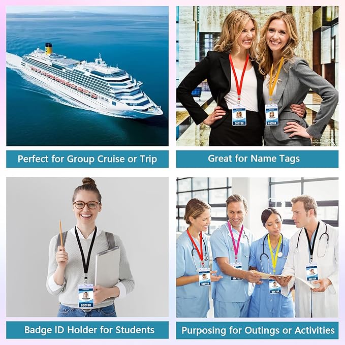 Lanyards for ID Badges, Red