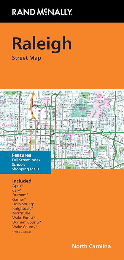 Rand McNally Folded Map: Raleigh Street Map