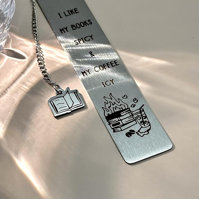 Spicy Book Marks for Reading Women, Friendship Gifts for Women, Coffee Lovers Gift Ideas for Readers, Book Loves, Book Club Gifts, Funny Birthday Gifts, Book Accessories