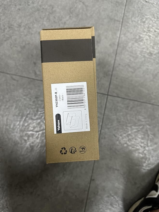 YOHOM No Drilling File Holders (Matte Black 2)