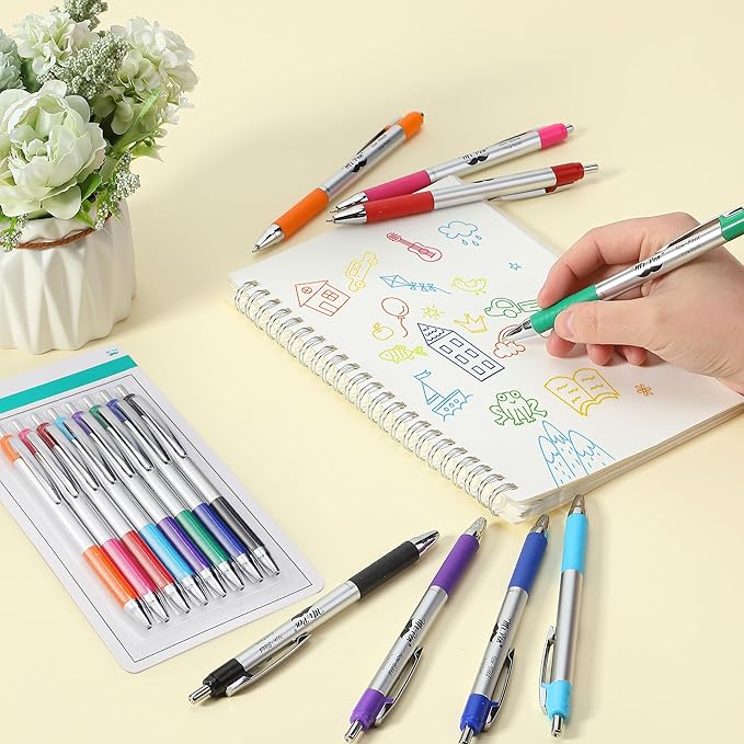 Mr. Pen- Bible Pens, 8 Pack, Assorted Color Pens, Bible Pens No Bleed Through, Bible Journaling Pens, No Bleed Pens, Bible Journaling Supplies, Non-Bleed Fine Point Pens, Colorful Bible Pen