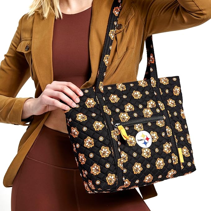 Vera Bradley Women's Cotton NFL Small Vera Tote Bag (Multiple Teams Available)