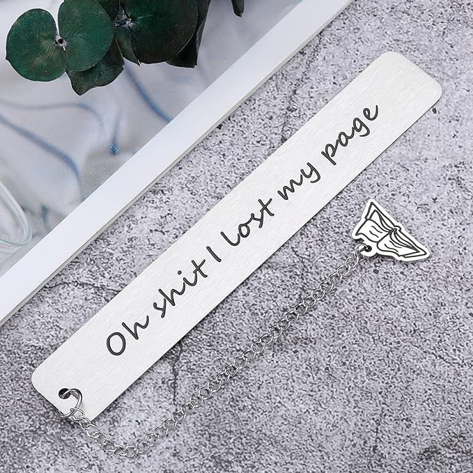 Funny Bookmark Book Lover Gift for Women Men Friend Metal Book Markers Reading Gift for Book Club Bookworm Bookish Reader Fathers Day Birthday Christmas Gifts Teen Boy Girl Graduation Gift for Her Him