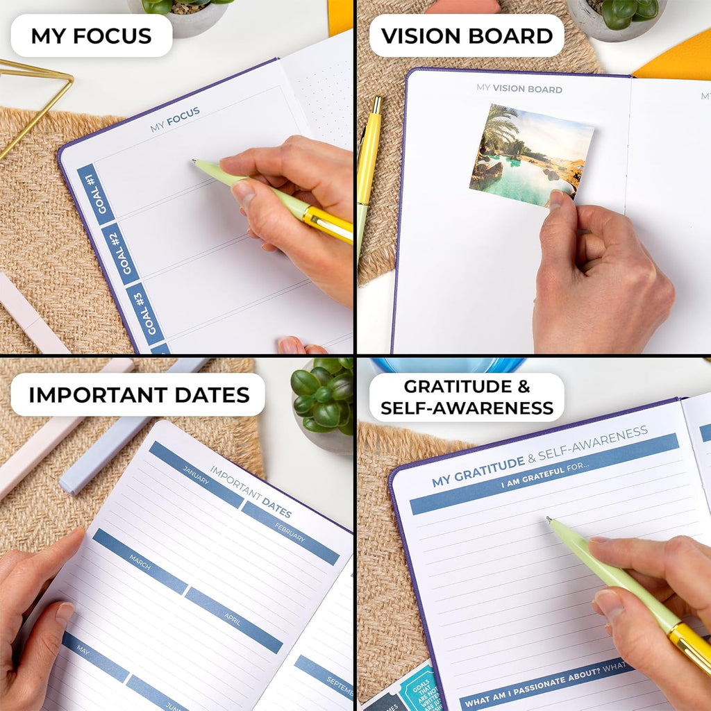 Clever Fox Planner 2nd Edition – Colorful Weekly & Monthly Goal Planner, Time Management & Productivity Organizer, Undated, A5 (Purple)