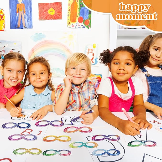 80 Pcs Anxiety Sensory Stickers with Inspirational Quotes Calm Textured Strips Relief Mental Health Stickers School Office Adhesive Sensory Tape Anti Stress Toys for Adults Teens (Elegant)