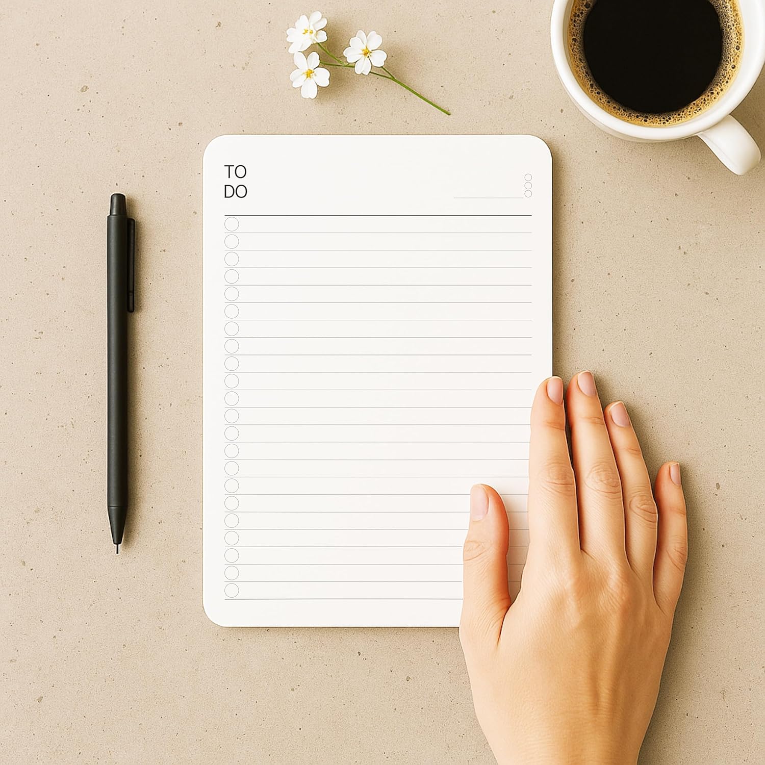 To Do List Notepad – (2 Pack, 50 Sheets Each) A5 Size (8.3"x5.8") Premium Thick Paper With Cardboard Back Support, Undated Daily Planner Notepad, Daily To Do List Notebook, Ruled Pages, Checkboxes, Deadline Column.