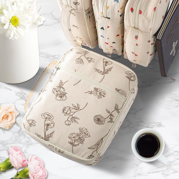 Bible Cover Case for Women,Large Bible Tote Bags for Women Organizer Corduroy Bible Carrying Case for Girls,Bible Study Supplies Accessories Christian Gifts for Women