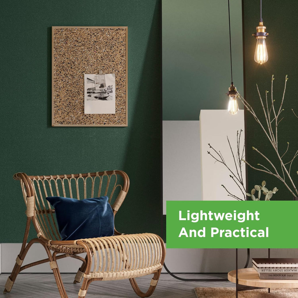 Go4Cork Framed Cork Bulletin Board - 35.4”x 23.6” | Premium Double-Sided Pine Frame Eco Cork Memoboard | Office, Home & Classroom Organization Decor | Pushpins & Set Up Accessories Included