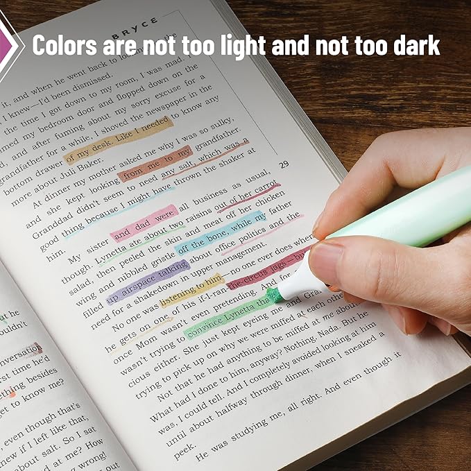 Mr. Pen- Glitter Highlighters, 8 Pack, Pastel and Metallic Colors, Chisel Tip, Highlighters Glitter Highlighter Markers, Sparkly Highlighters Aesthetic Highlighters, Sparkle Highlighters