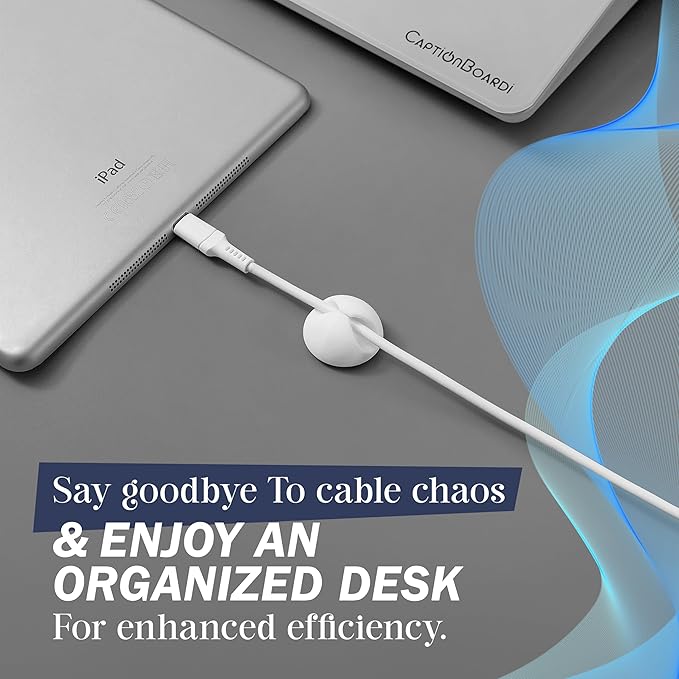 15-Inch Desktop Whiteboard - Glass Dry Erase Board for Desk Whiteboard with Stand with 3 Markers, Spray Bottle, 3 Cable Holders & Storage Box Work from Home Office Gadgets, White