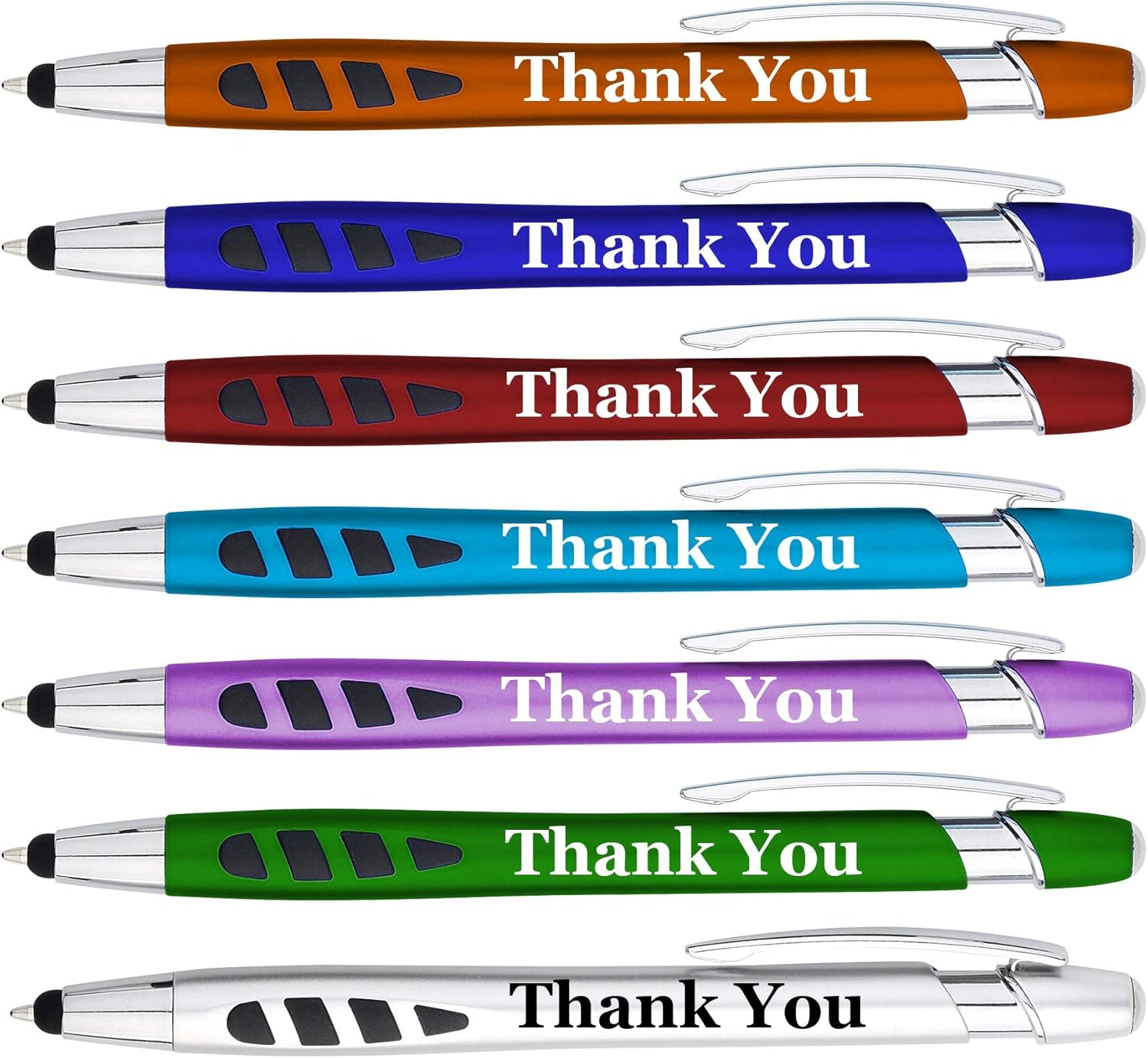 Personalized with Your Custom Logo or Text Pens-300 Pack Bulk-for Businesses, Parties, and Events, 2 in 1 Capacitive Stylus & Ballpoint Pen Compatible with Most Touchscreen Devices, L'Blue