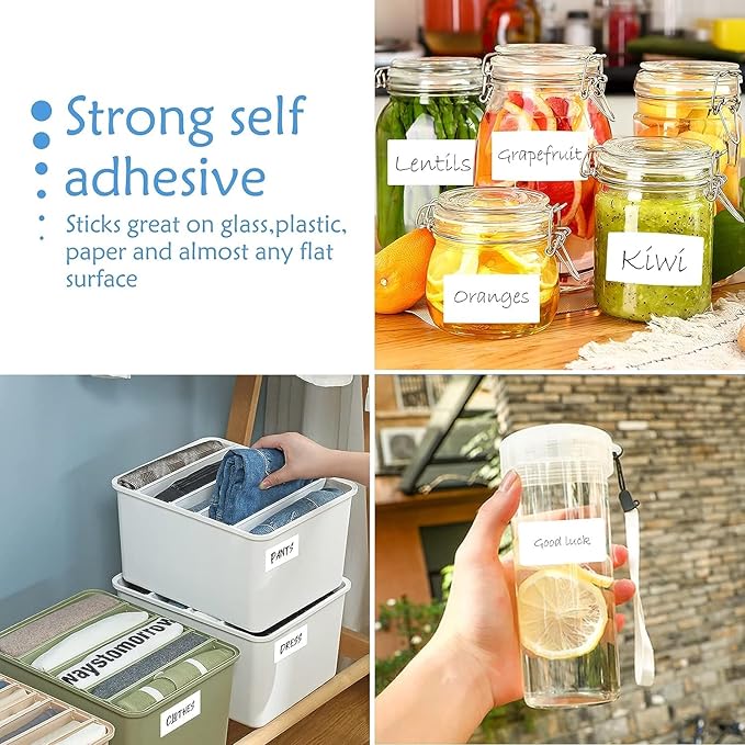 8.5" x 11" Full Sheet Labels, JIQEZNL Premium Label Sticker Paper for Laser & Inkjet Printers - 32 Sheets