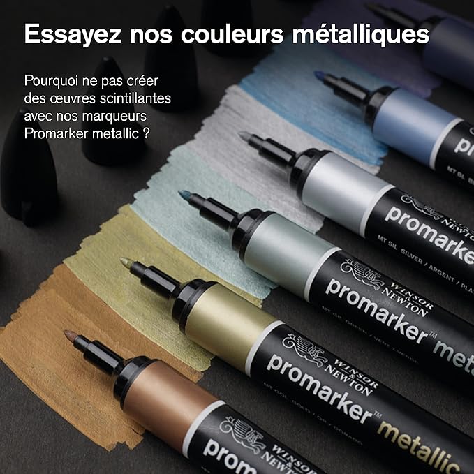 Winsor & Newton ProMarker Set, 12 Count, Skin Tones