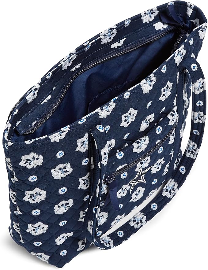 Vera Bradley Women's Cotton NFL Small Vera Tote Bag (Multiple Teams Available)