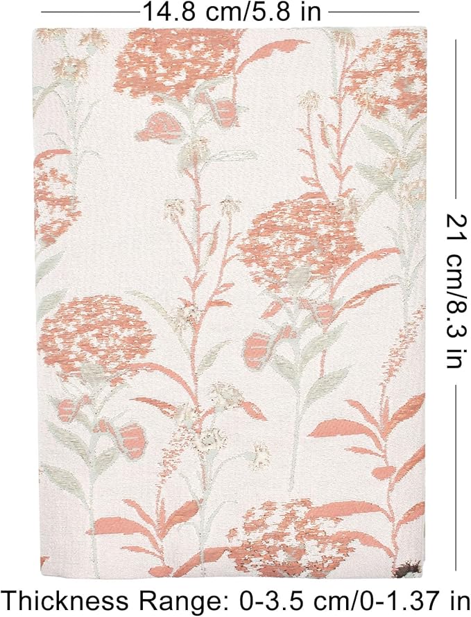 BLBMH Dandelions Book Covers for Paperbacks Book Cover Fit for 5.5x8.2 inch Adjustable Book Sleeve Cover for A5 Books Softcover Protector for Notebook - Pink