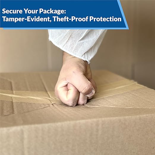 3'' x 450 Feet Reinforced Water Activated Gummed Kraft Paper Tape, for Heavy Duty Secure Packing Shipping, Tamper Evident Gummed Tape, Brown - 10 Rolls