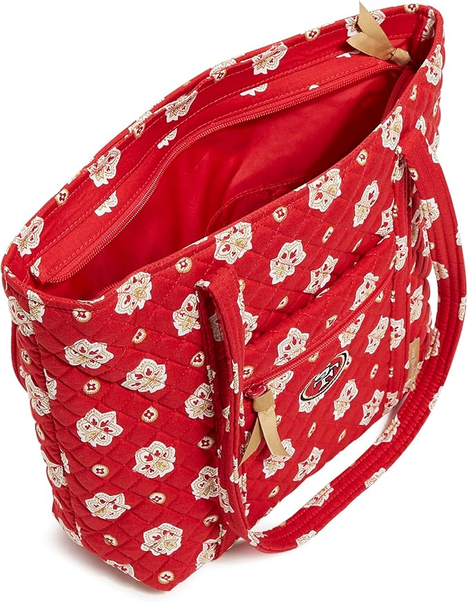 Vera Bradley Women's Cotton NFL Small Vera Tote Bag (Multiple Teams Available)